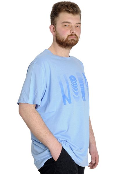 ModeXL Мъжка тениска Mode Xl Plus Size Norm 23147 Синя