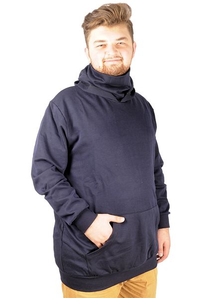 ModeXL Mode Xl Ανδρική μάσκα βραχίονα φούτερ μεγάλου μεγέθους 21505 Navy Blue