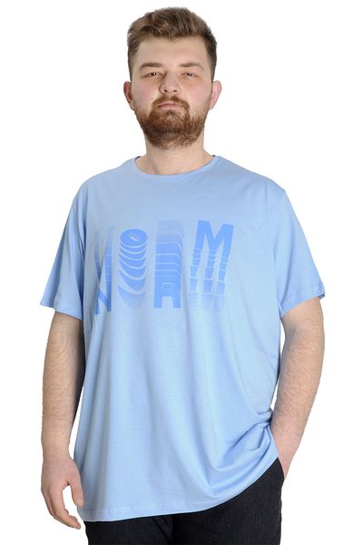 ModeXL Мъжка тениска Mode Xl Plus Size Norm 23147 Синя