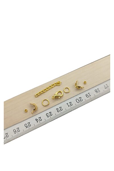 Genel Markalar Bileklik Kolye Kapama Sıkma Seti 50 Takım (yengeç Kapama --papağan Klips --halka )