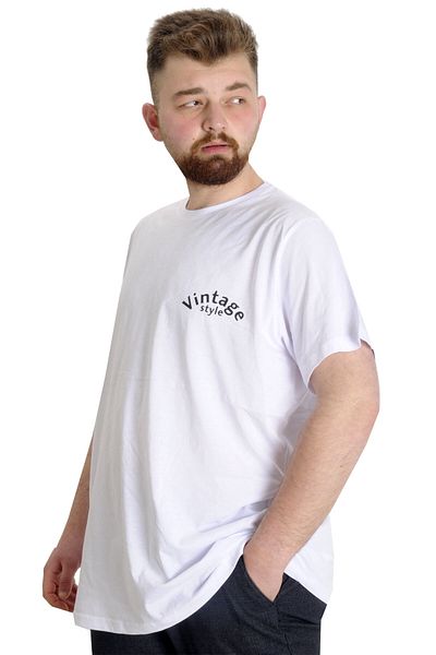 ModeXL Ανδρικό μπλουζάκι - Mode XL, Oversize, Vintage 23144, Λευκό