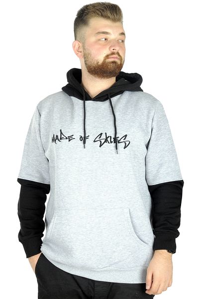ModeXL Mode Xl Men's Sweat Hoodie Kangaroo Made Of Skies 22542 Grimelange