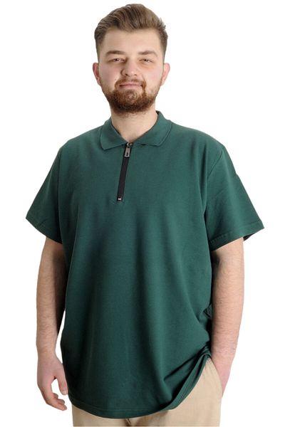 ModeXL Μπλουζάκι Mode XL Polo Lycra με φερμουάρ 21029 Nefti