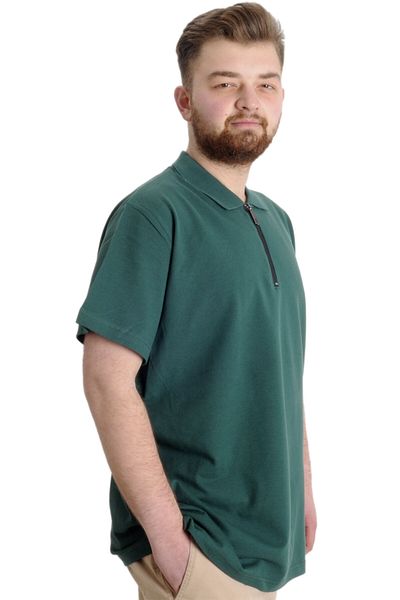 ModeXL Μπλουζάκι Mode XL Polo Lycra με φερμουάρ 21029 Nefti