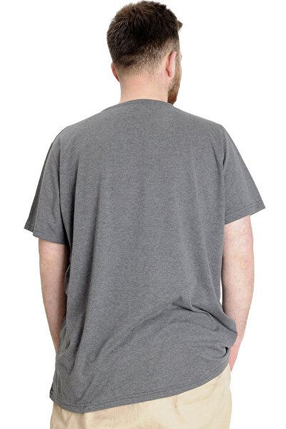 ModeXL Large Size Mode XL Men's T-shirt - Antramelange 23139