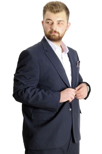 ModeXL Superior Mode XL sötétkék nagy méretű öltöny - 21021F