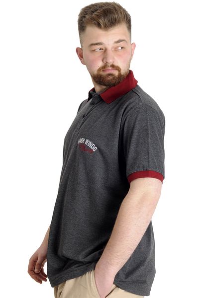 ModeXL Mode Xl Ανδρικό μπλουζάκι πόλο Sailing 23344 Antramelange