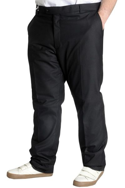 ModeXL Ανδρικό υφασμάτινο παντελόνι Mode Xl μεγάλου μεγέθους Superior 21024 Μαύρο