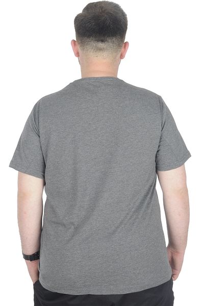 ModeXL Mode Xl Μπλουζάκι μεγάλου μεγέθους Bis Collar Vision 22186 Antramelange