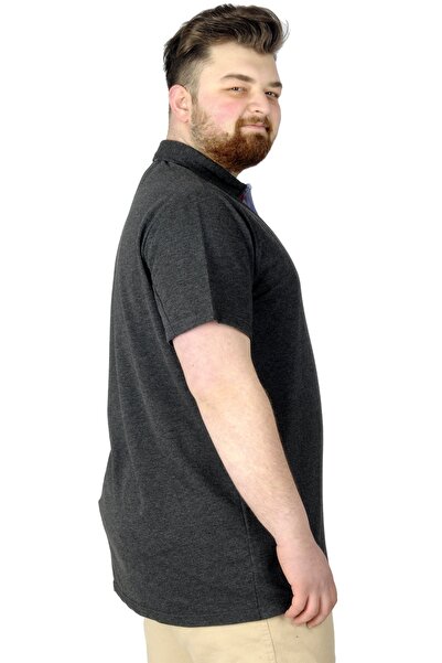 ModeXL Mode Xl Ανδρικό T-shirt Polo Florida 22303 Anthracite
