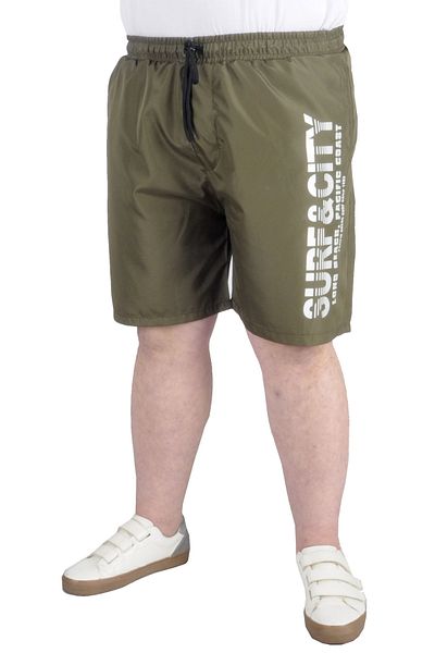 ModeXL Mode Xl Large Size Swim Shorts Md Logo 22456 Khaki