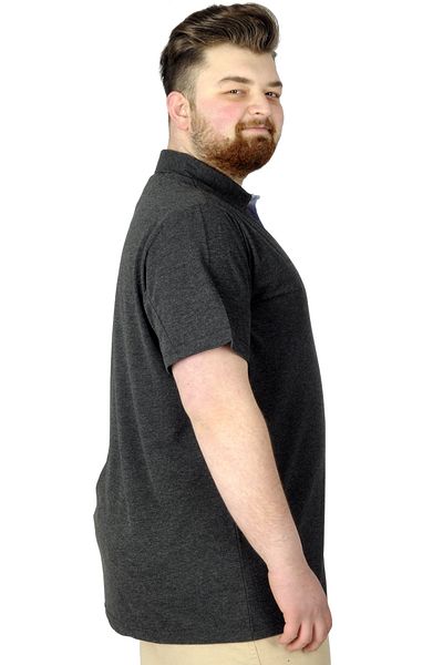 ModeXL تيشيرت بولو رجالي مقاس XL مقاس XL أنثراسايت 22305
