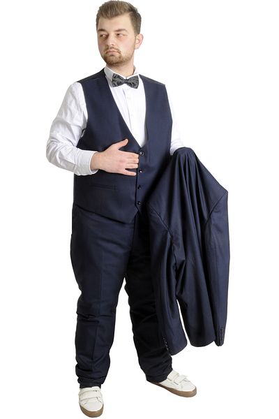 ModeXL Mode Xl Κοστούμι μεγάλου μεγέθους Γιλέκο Bogart 17003a Navy Blue