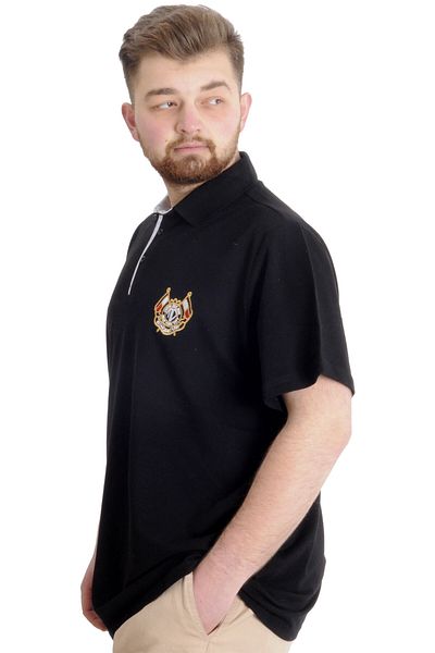 ModeXL Ανδρικό μπλουζάκι Polo Mode Xl Plus Size Επιλέξτε το Mode 23321 Μαύρο