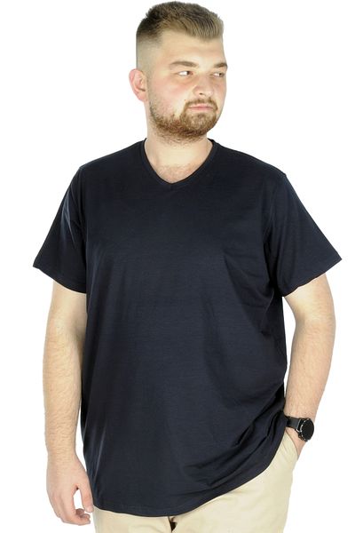 ModeXL Mode Xl Nagy méretű póló V-nyakú Lycra 20150 Navy Blue