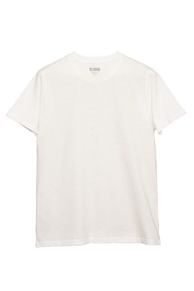 Coredra Ανδρικό T-Shirt Basic Regular Ecru