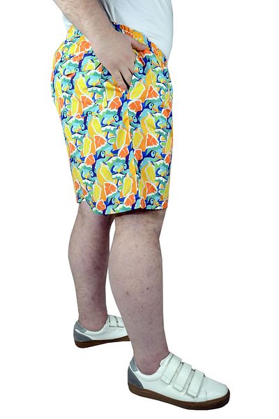 ModeXL Mode Xl Μεγάλο μέγεθος μαγιό σορτς με σχέδιο 22450 Λευκό
