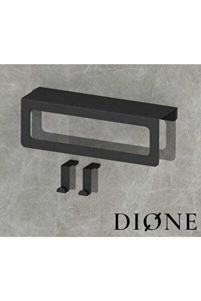 Dione Store Μεταλλική κρεμάστρα για πετσέτες μπάνιου και ράφι για πετσέτες ρό...