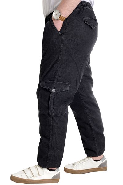 ModeXL Mode Xl Ανδρικό τζιν παντελόνι Chief Blue Elastic 23919 Μαύρο