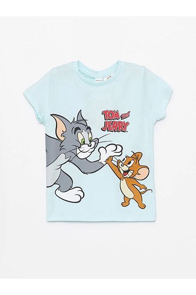 LC Waikiki Crew Neck Short Sleeve Printed Baby Boy Pajama Set