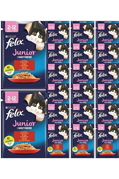 FELIX Felix Yavru Sığıretli Yaş Kedi Maması 6 Adet X 85 gr