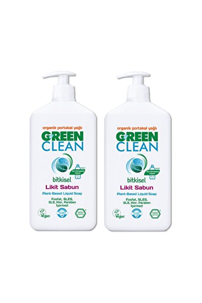 Green Clean Organik Portakal Yağlı Bitkisel Likit El Sabunu 500 ml 2'li