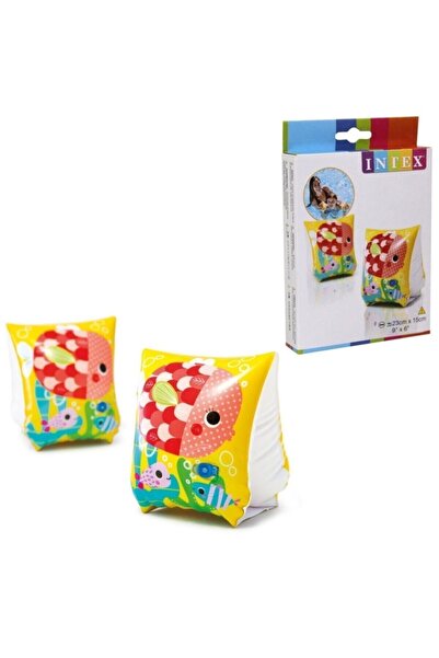 Intex 58652 Yüzme Kolluğu Balık Desenli Kutulu 23x15cm 3-6 Yaş