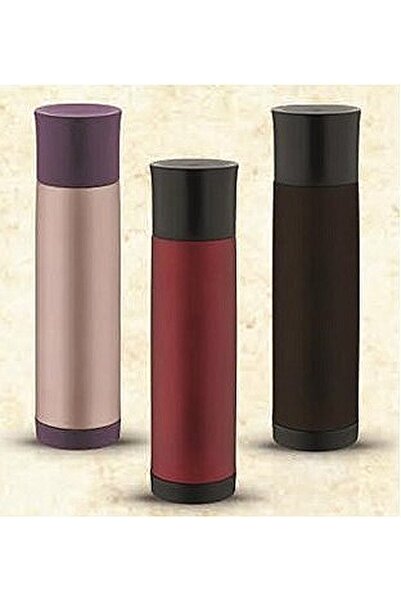 RLX ريلاكس ترمس ستيل ملون باللون العنابي 500 مل