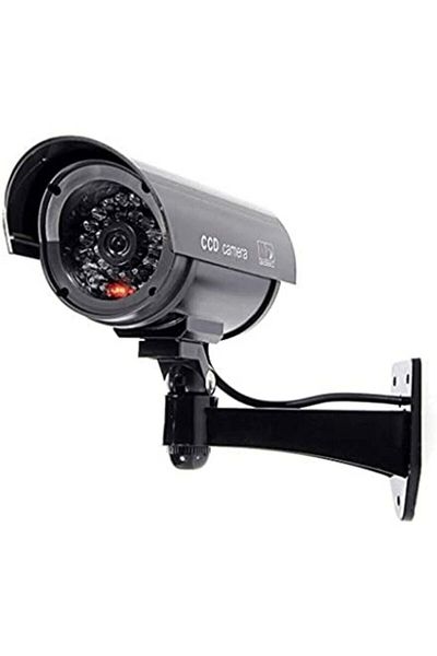 DEMİRALP37 Deterrent Fake Security Camera with Night Vision, Battery and LED