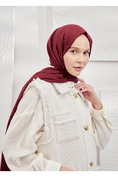 ARMANDA Italian Jacquard Zigzag Pattern Shawl - Silky Shawl