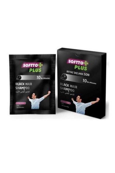 Softto Plus 25 ml White Black Remover - Black Hair Shampoo
