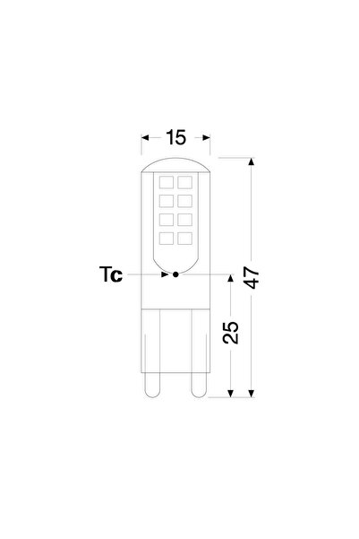 Osram 2.6w = 30w Eşdeğer G9 Duylu 2700k Sarı Işık 320 Lümen Led Ampul