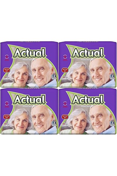ACTUAL حفاضات للبالغين مع حزام خصر L-Large 120 قطعة