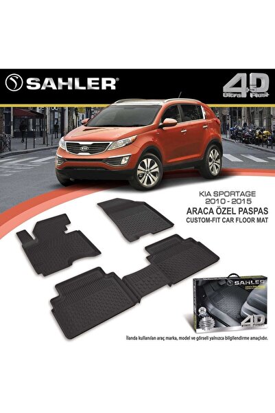 Sahler Kia Sportage 2010-2015 Uyumlu Araca Özel 4.5D Havuzlu Oto Paspas – Spo...
