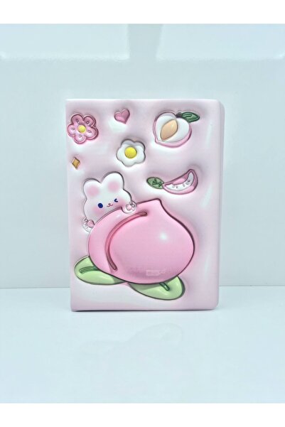 Mikro puffy pofuduk not defteri 3D kabartmalı 12*18 96yp