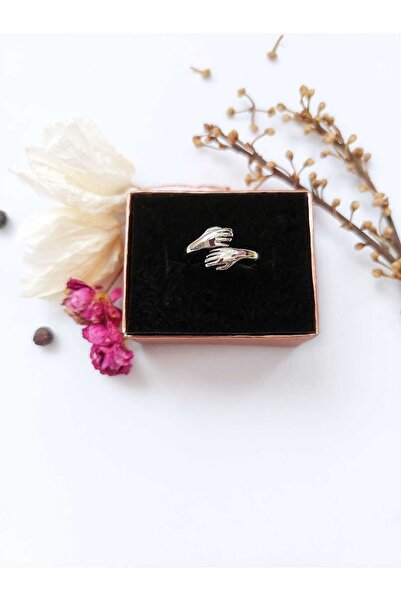 REN AKSESUAR Gümüş Renk Sarılan El Yüzük