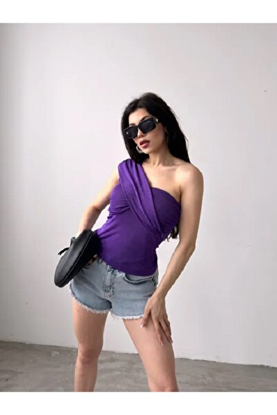 Genel Markalar Tek Omuz Buzzy Bluz