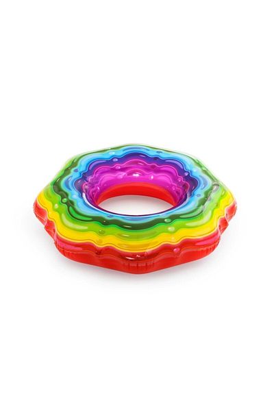 BESTWAY Rainbow Swimming Bagel 115 cm