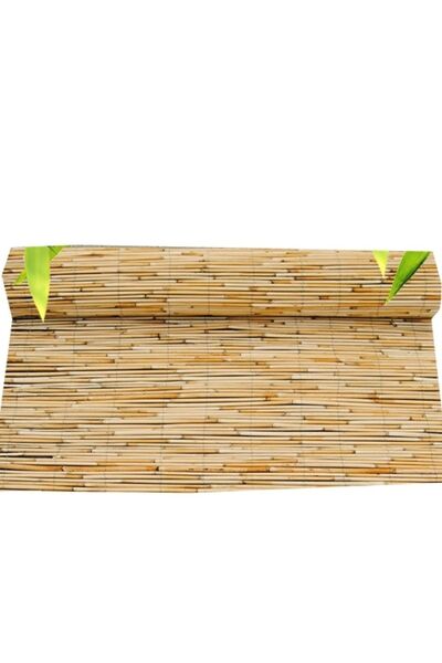 tunalar 1 Metre X 6 Metre Bambu Kamış Hasır Bahçe Çiti Gölgelik Balkon Çiti