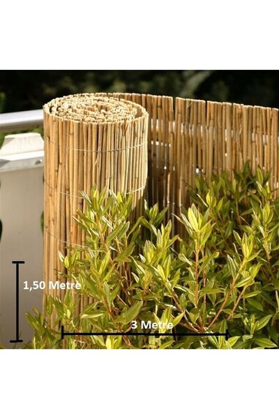 tunalar 1,50 Metre X 3 Metre Bambu Kamış Hasır