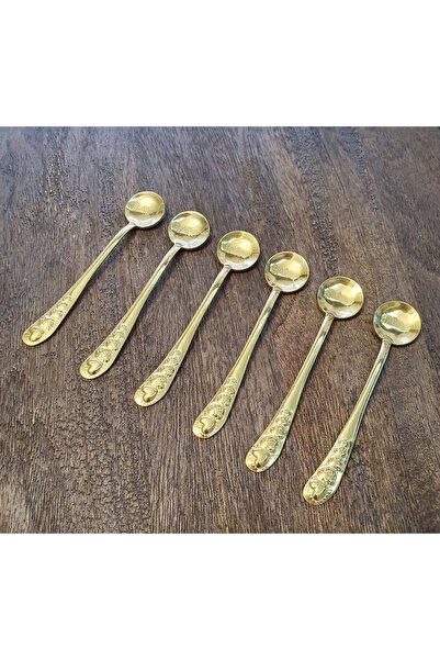 LOVYCO GOLD LOVE KALP DETAYLI ÇAY KAŞIĞI 6'LI