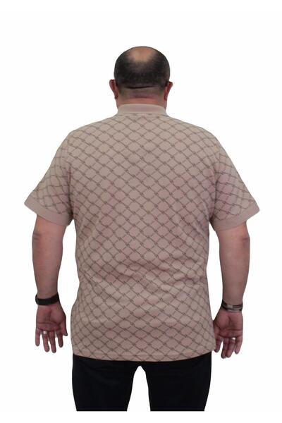 MocGrande Ανδρικό μπλουζάκι με λαιμόκοψη μεγάλου μεγέθους - Τετράγωνο 24452 ΜΠΕΖ