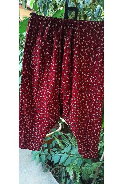 MEŞHUR ŞALVARCI PELİN Floral Patterned Combination Shalwar for Mother and Daughter - Single Price