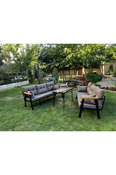 Kırlenta ERCİYES 3+3+MASA CAPPUCCİNO (KAPUÇİNO) BAHÇE TAKIMI BAHÇE MOBİLYASI