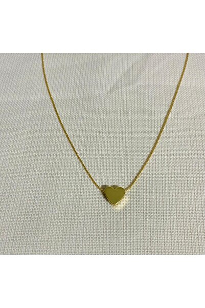 Judas Takı Gold Color Heart Necklace For Woman
