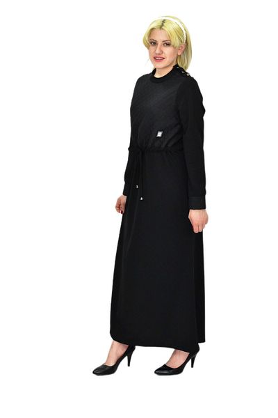 Nazal Rochie de damă matlasată neagră BGL-ST03516