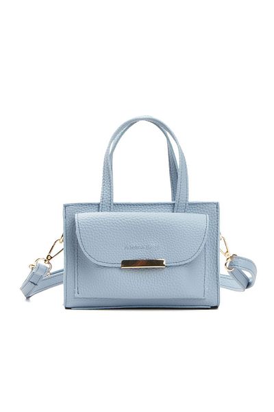 Adelina Bags Mini geantă de mână și de umăr pentru femei cu husă albastră