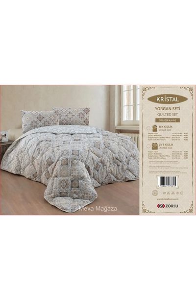 mevababy Terry Cotton Double Sleeping Quilt Set - Stylish and Comfortable Quality Pillow