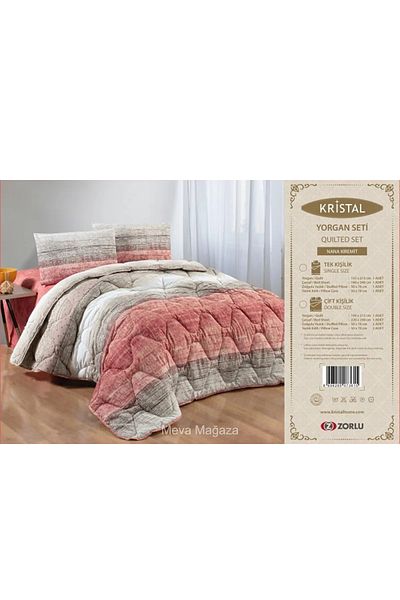 mevababy Terry Cotton Crown Crystal Double Sleeping Quilt Set - Stylish and Comfortable Quality Dowry