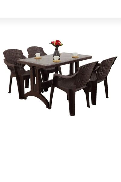 Cosargroup Zeugma 70x120 Masa 4 Adet Golf Bahçe Masa Sandalye Takımı